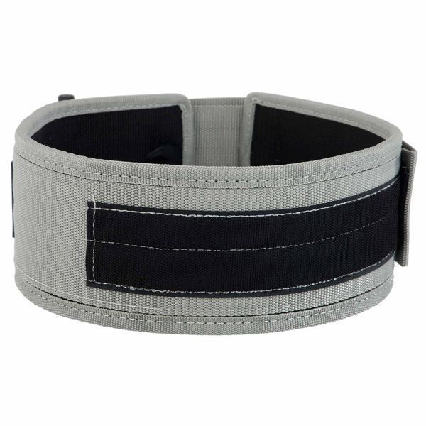 Пояс атлетический текстильный QUICK LOCKING WEIGHTLITING BELT EZOUS O-02 спинка-10см размер S-L серый O-02 фото
