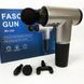Аккумуляторный массажер Fascial Gun KH-320 портативный ручной ударный мышечный пистолет 4 насадки серый ws15677-3 фото 14