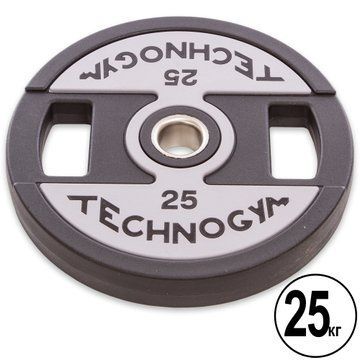Блины диски полиуретановые 2 Handle металлическая втулка TECHNOGYM TG-1837-25 51мм 25кг черный TG-1837-25 фото