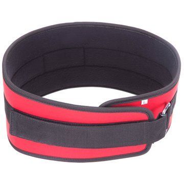 Пояс атлетический текстильный Zelart SB-165486 спинка-15см размер-XS-XXL красный SB-165486 фото