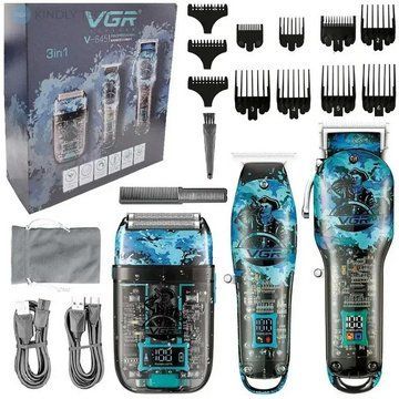Професійний Набір 3в1 Professional Set VGR V-645 тример, машинка для стрижки волосся та електробритва ws29178 фото
