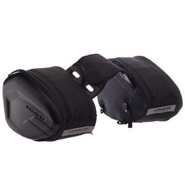 Сумки боковые текстильные для мотоцикла Soft panniers KOMINE B1207 2шт 45х30х20см черный B1207 фото