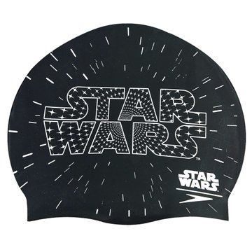 Шапочка для плавания силиконовая юниорская SPEEDO JUNIOR SLOGAN PRINT 808386C353 Star Wars черный-белый 808386C353 фото