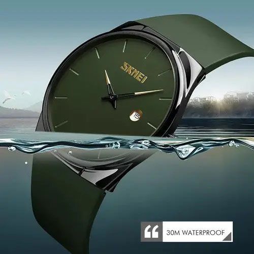 Часы наручные мужские SKMEI 1509AG, мужские круглые наручные часы, Оригинальные мужские часы ws61532 фото