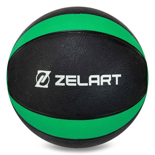 Медбол мяч медицинский Medicine Ball Zelart FI-5122-7 7кг серый-зеленый FI-5122-7 фото