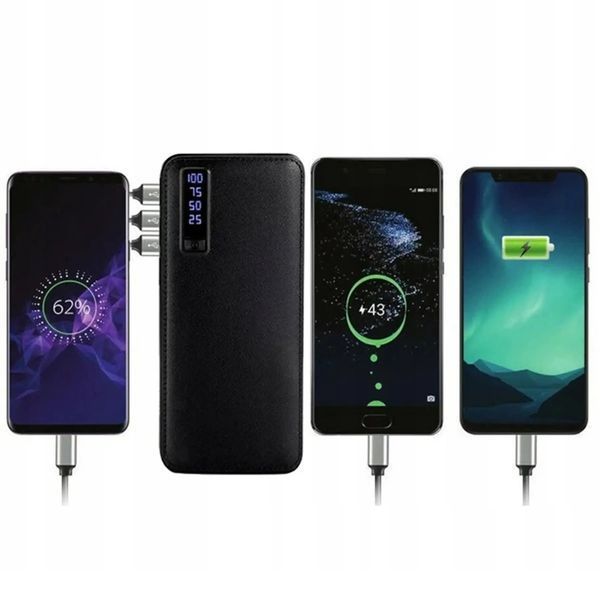 Портативное Зарядное Устройство Павербанк 50000 mAh 3хUSB Power Bank Smart Tech. Цвет: черный ws64443-1 фото