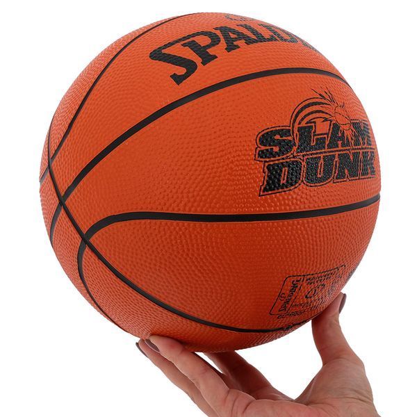 Мяч баскетбольный резиновый SPALDING SLAM DUNK 84584Z №5 оранжевый 84584Z фото