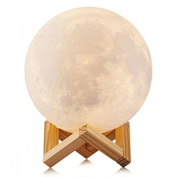 Ночник светящаяся луна Moon Lamp 13 см, Ночник для ребенка на ночь, Ночник для хорошего сна ребенка ws35123 фото