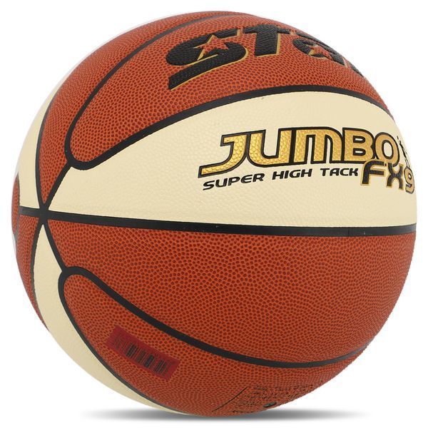 Мяч баскетбольный STARJUMBO FX9 BB426-25 размер 6 оранжевый-белый BB426-25 фото