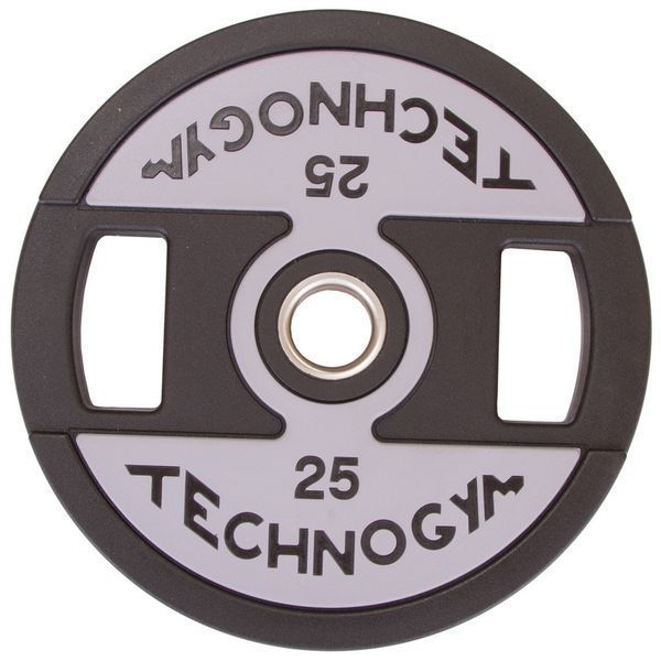 Млинці диски поліуретанові 2 Handle металева втулка TECHNOGYM TG-1837-25 51мм 25кг чорний TG-1837-25 фото