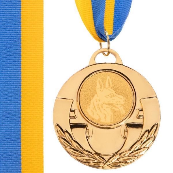 Медаль спортивная с лентой тематическая SP-Sport AIM Собаки C-4846-0039 o5см золото, серебро, бронза C-4846-0039 фото