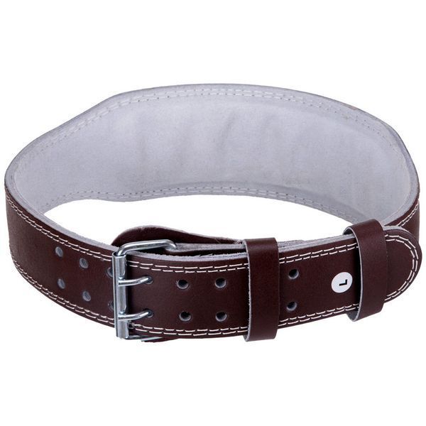 Пояс атлетический кожаный Zelart SB-165076 спинка-10см размер-XS-XXL темно-коричневый SB-165076 фото