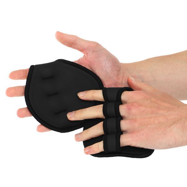 Накладки атлетичні нековзкі Грипад GRIPAD WorkOut HAND PROTECTION EZOUS D-01 чорний D-01 фото
