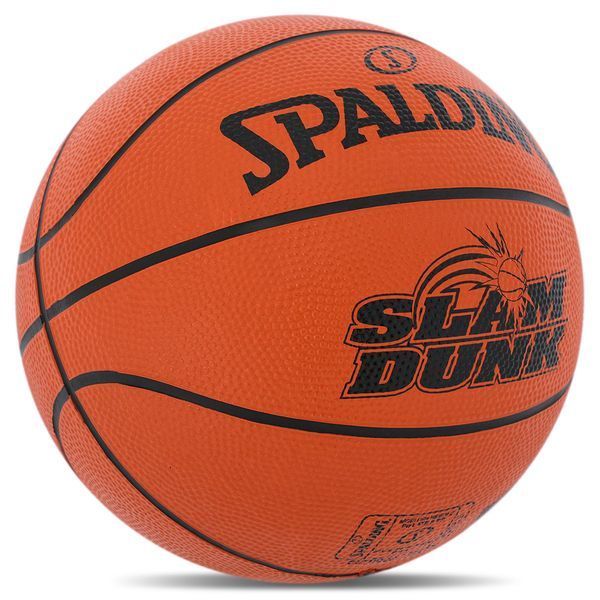 Мяч баскетбольный резиновый SPALDING SLAM DUNK 84584Z №5 оранжевый 84584Z фото