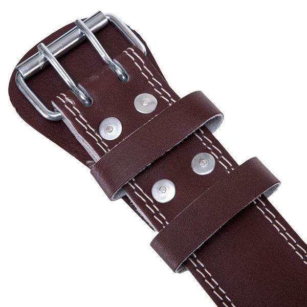 Пояс атлетический кожаный Zelart SB-165076 спинка-10см размер-XS-XXL темно-коричневый SB-165076 фото