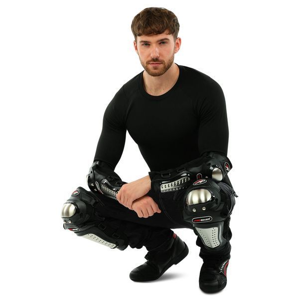 Комплект мотозащиты наколенники и налокотники SP-Sport MAD RACING HG-01 черный HG-01 фото