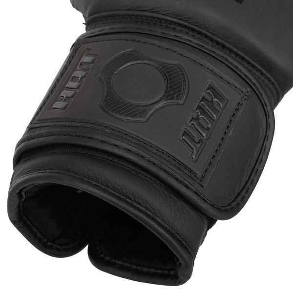 Рукавиці боксерські на липучці шкіряні HARD TOUCH BO-4230 10-14унцій кольори в асортименті 10 унції BO-4230 фото