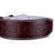 Пояс атлетический кожаный Zelart SB-165076 спинка-10см размер-XS-XXL темно-коричневый SB-165076 фото 5
