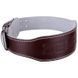 Пояс атлетический кожаный Zelart SB-165076 спинка-10см размер-XS-XXL темно-коричневый SB-165076 фото 4