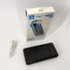 Портативное зарядное устройство на 10000mAh, Power Bank на солнечной батарее, зарядка. Цвет: черный ws93361-2 фото 17