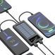 Портативное зарядное устройство на 10000mAh, Power Bank на солнечной батарее, зарядка. Цвет: черный ws93361-2 фото 3