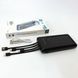 Портативное зарядное устройство на 10000mAh, Power Bank на солнечной батарее, зарядка. Цвет: черный ws93361-2 фото 8