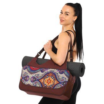 Сумка для йоги KINDFOLK Yoga bag SP-Sport FI-8366-4 темно-синий-фиолетовый FI-8366-4 фото