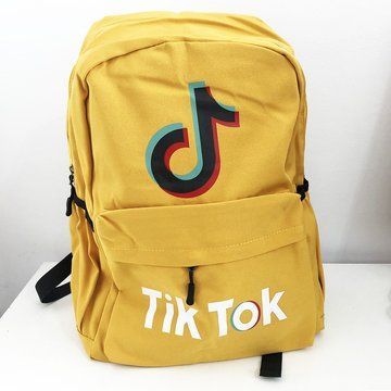 Рюкзак молодежный Тик ток TikTok. Цвет: желтый ws29256 фото