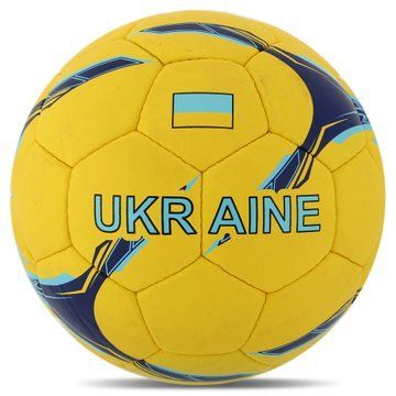 Мяч футбольный BALLONSTAR UKRAINE FB-7983 №5 PU желтый-синий FB-7983 фото