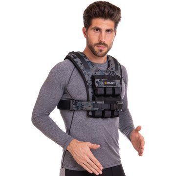 Жилет утяжелитель с регулируемым весом Zelart WEIGTH VEST TA-7817-12 вес-1-12кг камуфляж TA-7817-12 фото