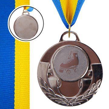 Медаль спортивная с лентой тематическая SP-Sport AIM Роликовые коньки C-4846-0087 o5см золото, серебро, бронза C-4846-0087 фото