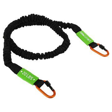 Эспандер трубчатый с карабином в защитном рукаве RESISTANCE TUBE LiveUp LP8401-M нагрузка средняя LP8401-M фото