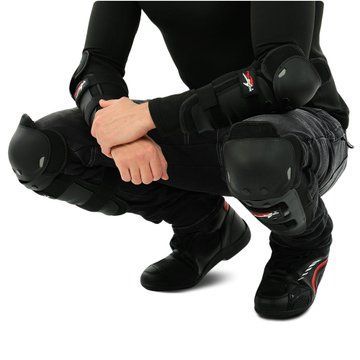Комплект мотозахисту наколінники та налокітники PRO BIKER HX-P01 чорний HX-P01 фото