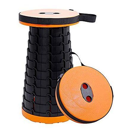 Раскладной стул, складной табурет Retractable Stool. Цвет: оранжевый ws27264 фото