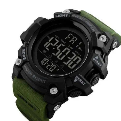 Часы наручные мужские SKMEI 1384AG ARMY GREEN, часы тактические противоударные. Цвет: зеленый ws97736 фото