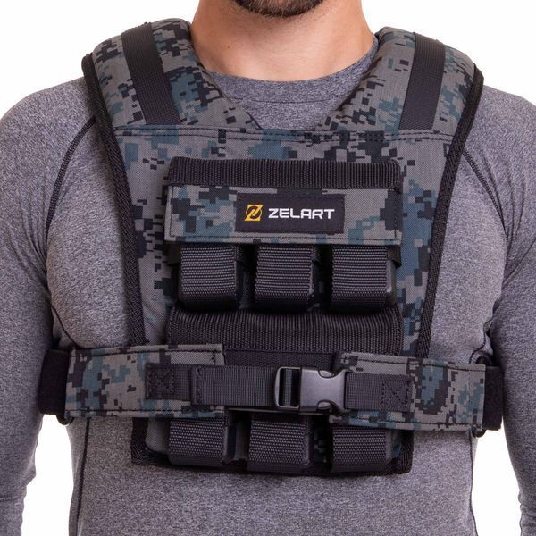 Жилет обважнювач з регульованою вагою Zelart WEIGTH VEST TA-7817-12 вага-1-12кг камуфляж TA-7817-12 фото
