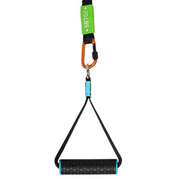 Эспандер трубчатый с карабином в защитном рукаве RESISTANCE TUBE LiveUp LP8401-M нагрузка средняя LP8401-M фото
