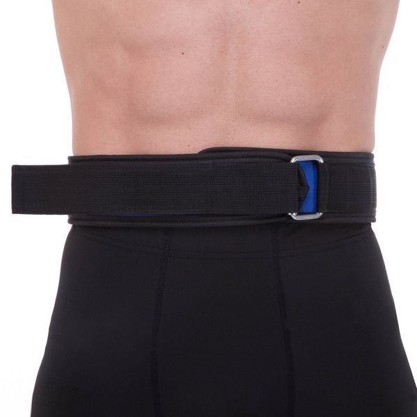 Пояс атлетический текстильный Zelart SB-165521 спинка-10см размер-XS-XXL синий SB-165521 фото