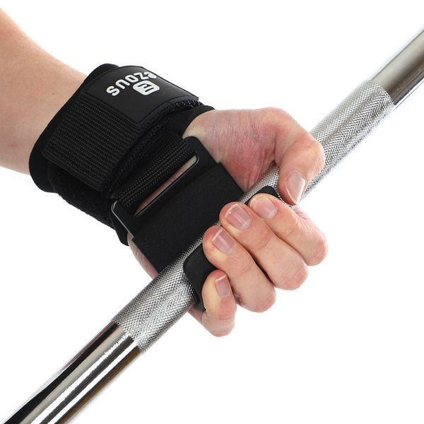 Крюки для подтягивания и тяги на запястья WEIGHTLIFTING HOOK EZOUS B-13 2шт черный B-13 фото