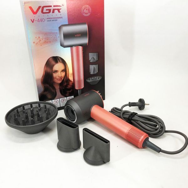 Фен професійний VGR V-440. Колір: оранжевий ws92812-1 фото