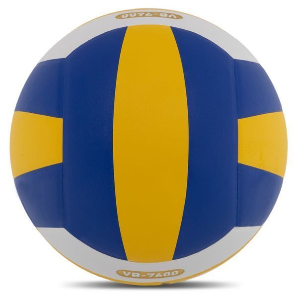 Мяч волейбольный UKRAINE VB-7600 №5 PU желтый-белый-синий VB-7600 фото