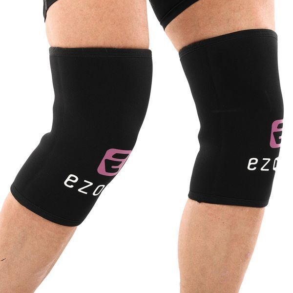 Наколенники для приседа и пауэрлфтинга 2штуки SQUAT KNEECAP EZOUS A-01 S-XL черный XL A-01 фото