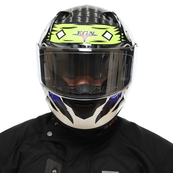 Мотошлем интеграл (full face) FGN Пасть дракона X9 L-XL цвета в ассортименте L X9 фото