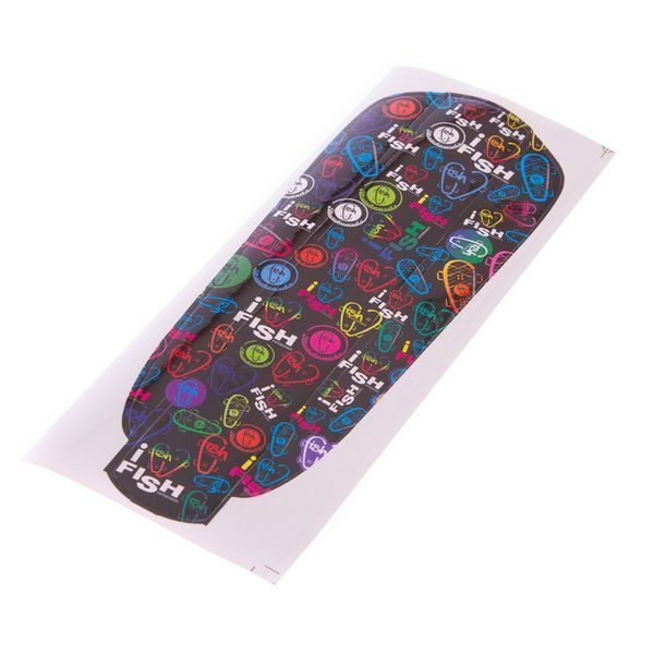 Пенни борд Penny Board круизер пластиковый RUBBER 22' RUBBER SOFT FISH SK-410-1 серый-белый SK-410-1 фото