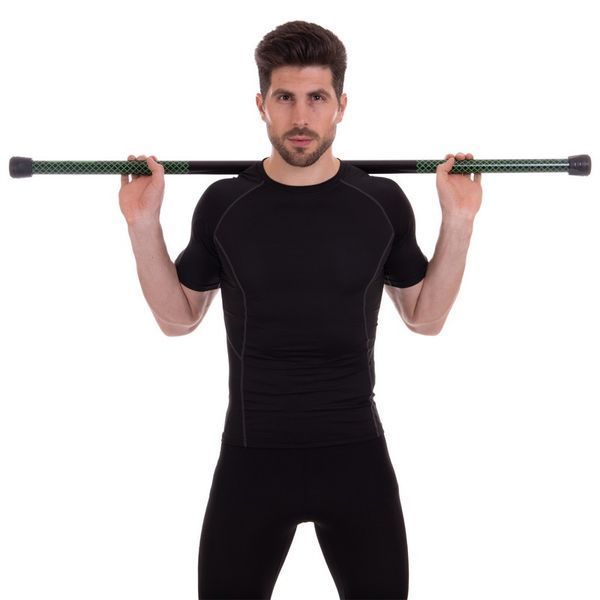 Бодибар Body Bar Zelart FI-2611-5 вес 5кг черный-зеленый FI-2611-5 фото