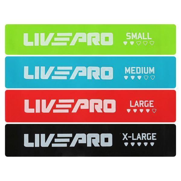 Набір резинок для вправ стрічки опору LOOP BANDS LiveUp LP8412 4шт кольори в асортименті LP8412 фото