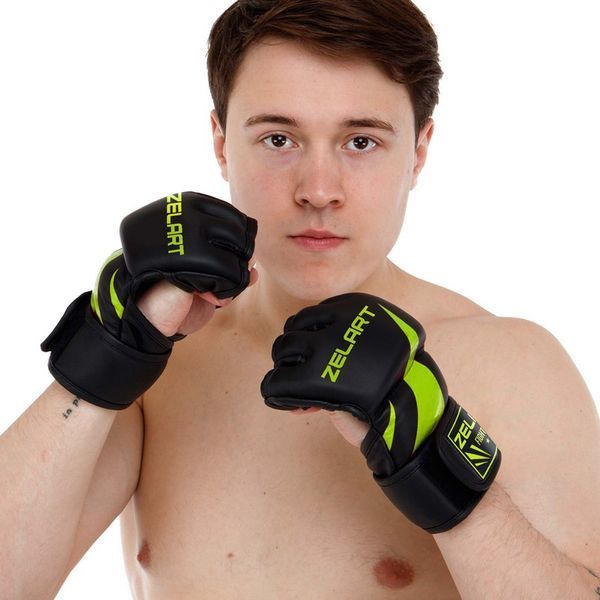 Перчатки для смешанных единоборств MMA Zelart BO-8355 M-XL цвета в ассортименте L BO-8355 фото
