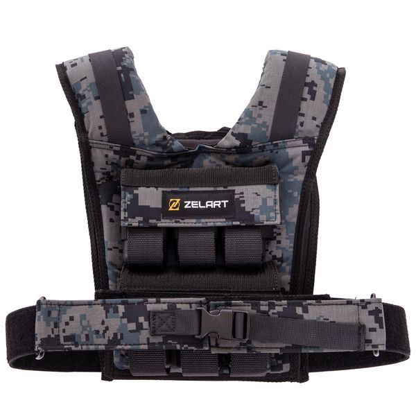 Жилет обважнювач з регульованою вагою Zelart WEIGTH VEST TA-7817-12 вага-1-12кг камуфляж TA-7817-12 фото