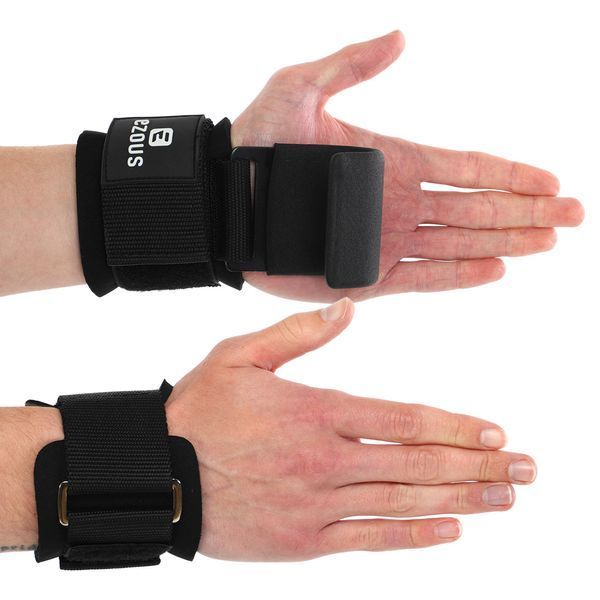 Крюки для подтягивания и тяги на запястья WEIGHTLIFTING HOOK EZOUS B-13 2шт черный B-13 фото