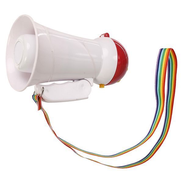 Гучномовець мегафон рупор ручний Yaochen HW-1R 15 W білий-червоний HW-1R фото